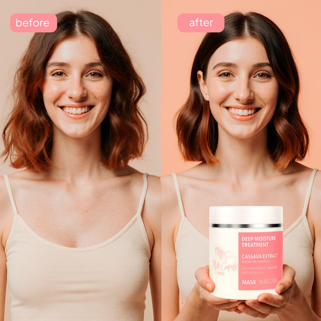 I Belli Capelli Venice Cassava Extract & Argan Oil Hair Mask - (17.6 oz /500 g)