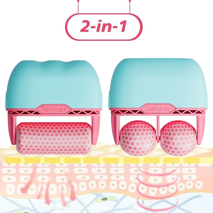 TBPHP Ice Roller BF01 for Face & Eye with Plastic Cover Massager Face Massage Roller Tools (Pink)