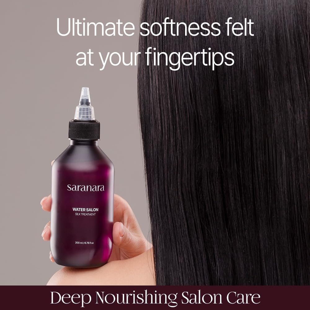 Silk Water Salon Treatment - 10 Seconds Silky, Shiny Hair Nutrition & Moisturizing for Damaged Hair Care
