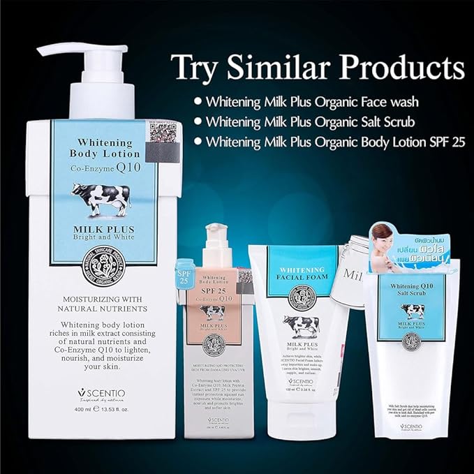 MILK PLUS Q10 BODY LOTION 400 ML.