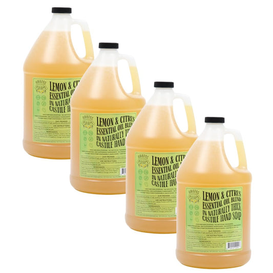 Adams Handmade Soap Thick Organic Castile Liquid Hand Soap 1 Gallon Refill - Citrus Medley (Pack of 4)