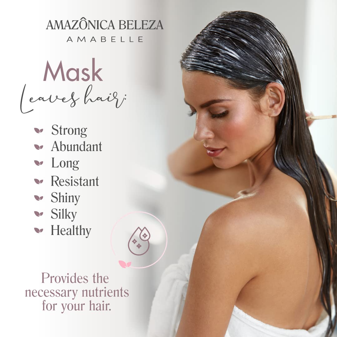 AMAZONICA BELEZA Purify Hair Mask Amabelle 300 g / 10.0 Fl Oz Mascarilla Anti Fall & Anti Oliness