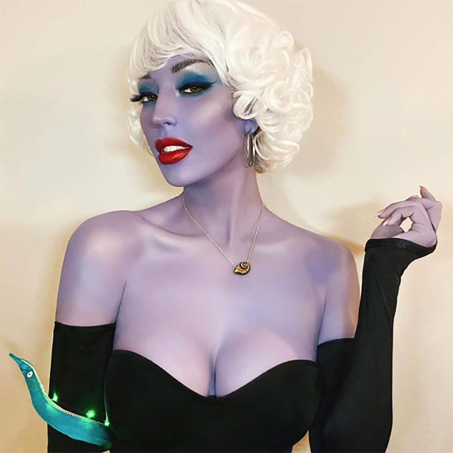 Mysense Pastel Purple Face Body Hair Paint Stick,Water Based Washable Temporary Hair Color,Non-toxic Cream Body Paint for Adults and Children Halloween Costume Ursula Cosplay Makeup,0.5oz