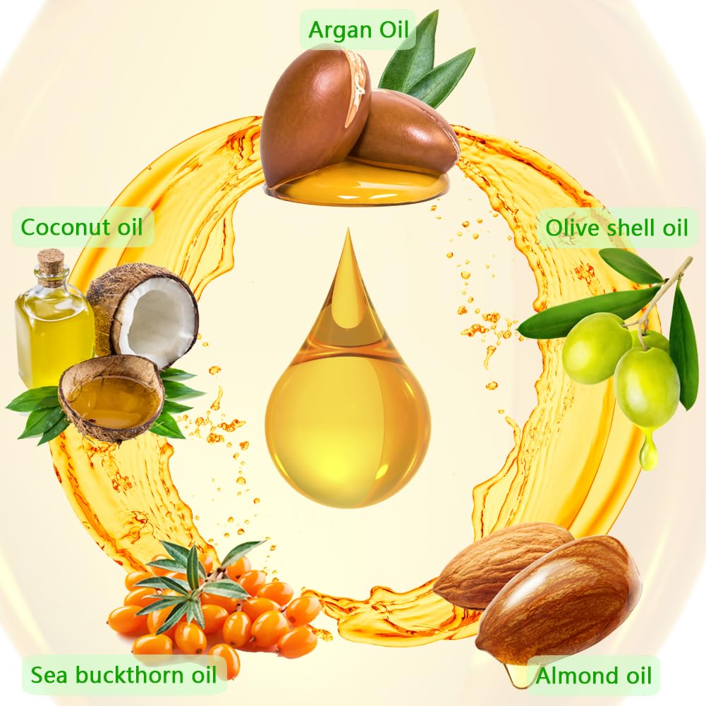 Moroccan Argan Treatment Oil for Luxurious Hair Care and Repair, Extra Strength Treatment for Split Ends, Frizzy Hair and Flyaways