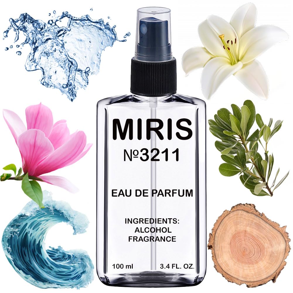 MIRIS No. 3211, Inspired by Un Jardin Sur La Lagune, Long-Lasting Unisex Eau de Parfum for Women & Men, Spray 3.4 Fl Oz / 100 ml