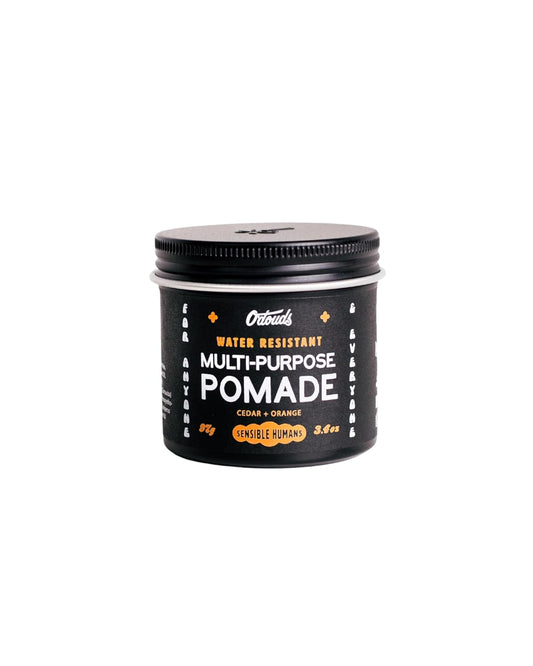 O'Douds Multi-Purpose Pomade - Water-Resistant Styling Pomade for Men - Natural, Plant-Based Ingredients - Firm hold with Medium to High Shine - Cedarwood & Orange Scent (4oz)
