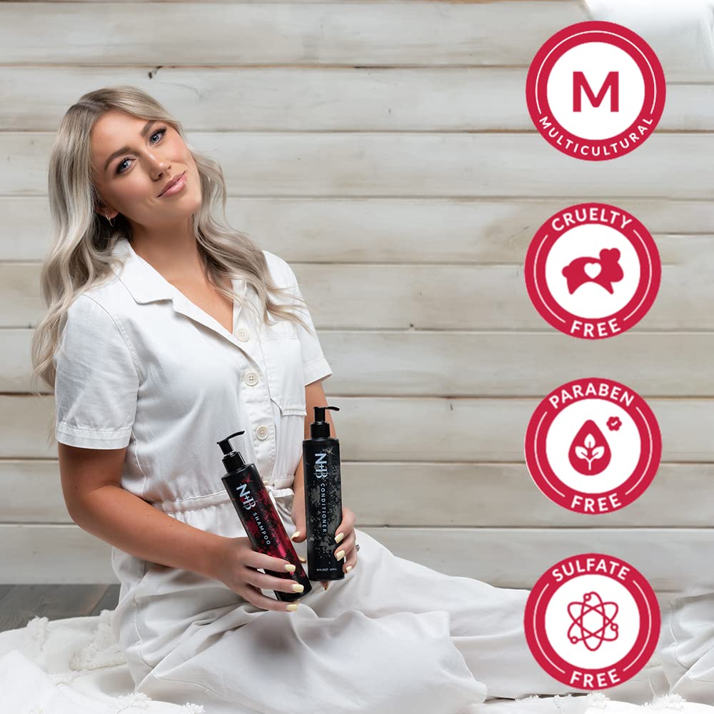 Nicole + Brizee N+B Core Collection | Paraben-Free | For All Hair Types and Textures | Strengthens and Hydrates | Made in the USA (Shampoo 10oz)
