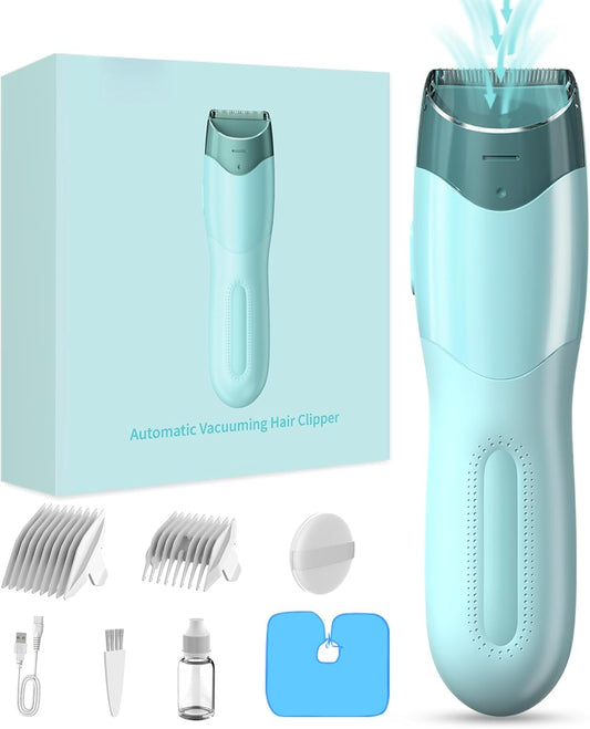 Favrison Vacuum Hair Clippers for Kids & Men, Electric Haircut Kit with Dual Motor Power, Cordless Professional Hair Trimmer, IPX7 Waterproof & Rechargeable