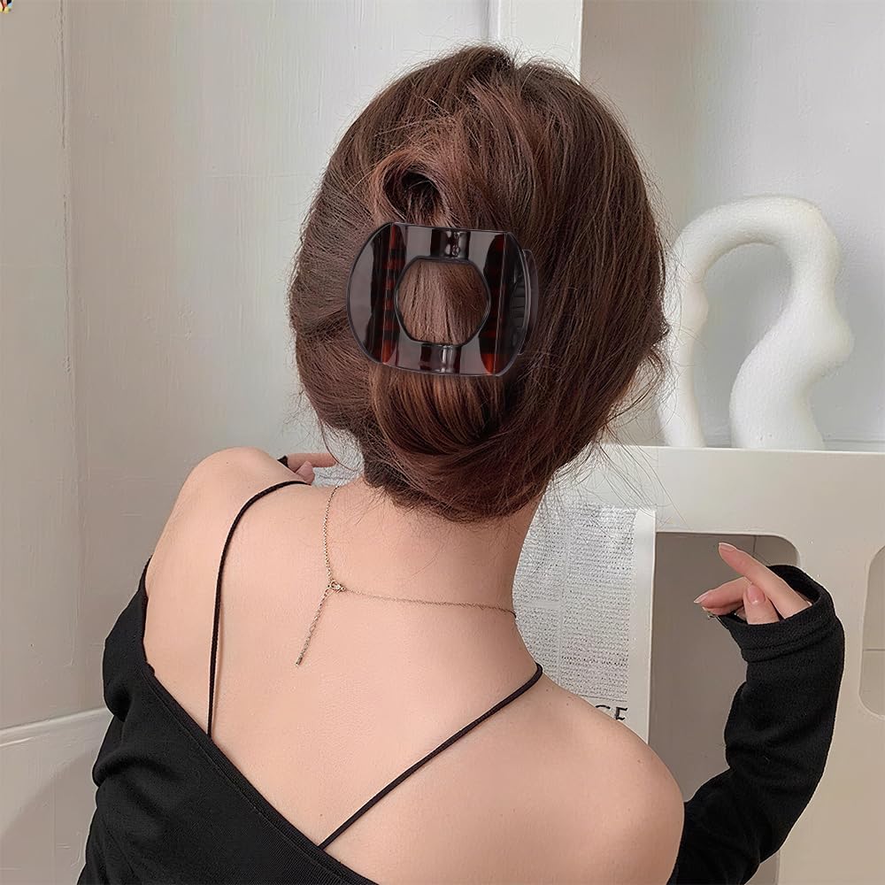 4PCS Large flat Hair Clips for Women Girls Strong Hold French Duckbill Claw Clips for Thick Thin Hair lay Down Hair Styling Clips Accessories