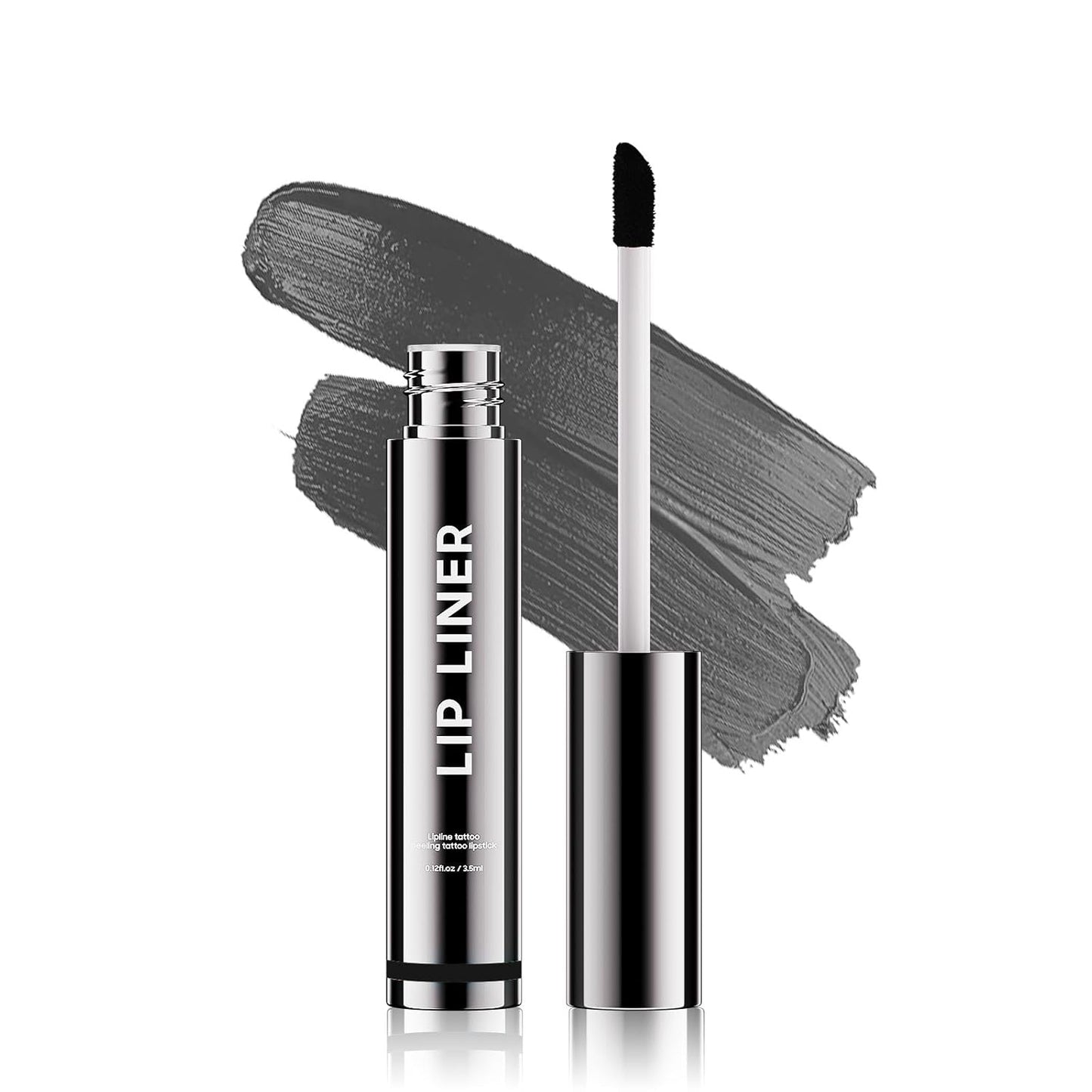 Peel Off Lip Stain Natural Lip Color - Waterproof Lip Liner Stain for Women All Skin Types, Lip Liner Long Lasting Transfer Proof & Smudge-Proof Moisturizing Easy to Use (Black)