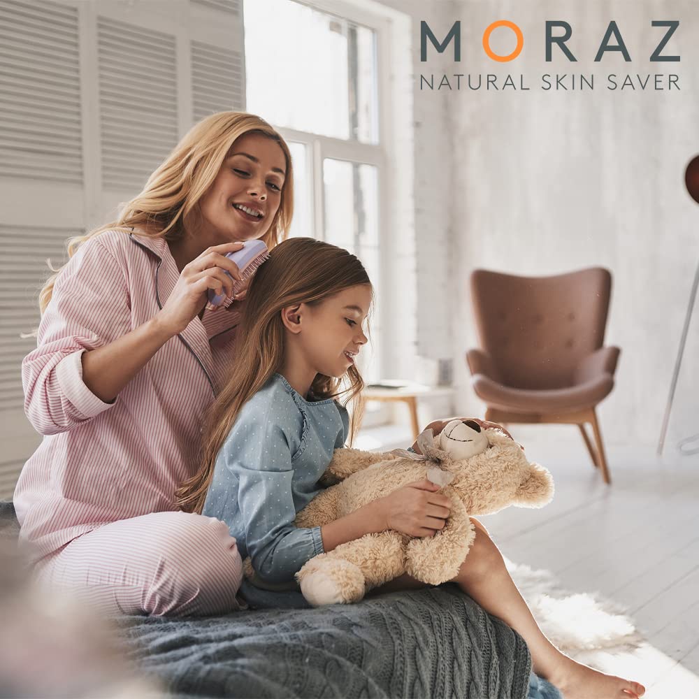 Moraz Natural Detangler Spray for Kids with Rosemary Extract, Kids Detangler Spray for All Hair Types, Organic Detangler Spray Toddler, 8.5 FL. OZ.