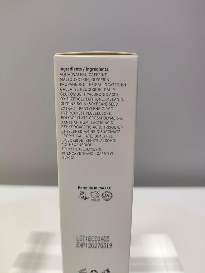 Caffeine Solution 5% + EGCG, Caffeine Eye Serum For Face, Moisturizing Under Eye Solution For Reduces Dark Circles & Puffiness, 30ML (1, 1 PC)