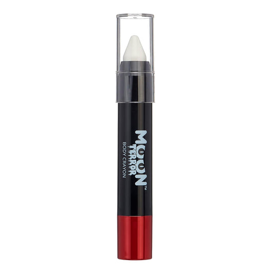 Halloween Face Paint Stick Body Crayon by Moon Terror, SFX Make up - Wicked White - Special Effects Make up - 0.12oz
