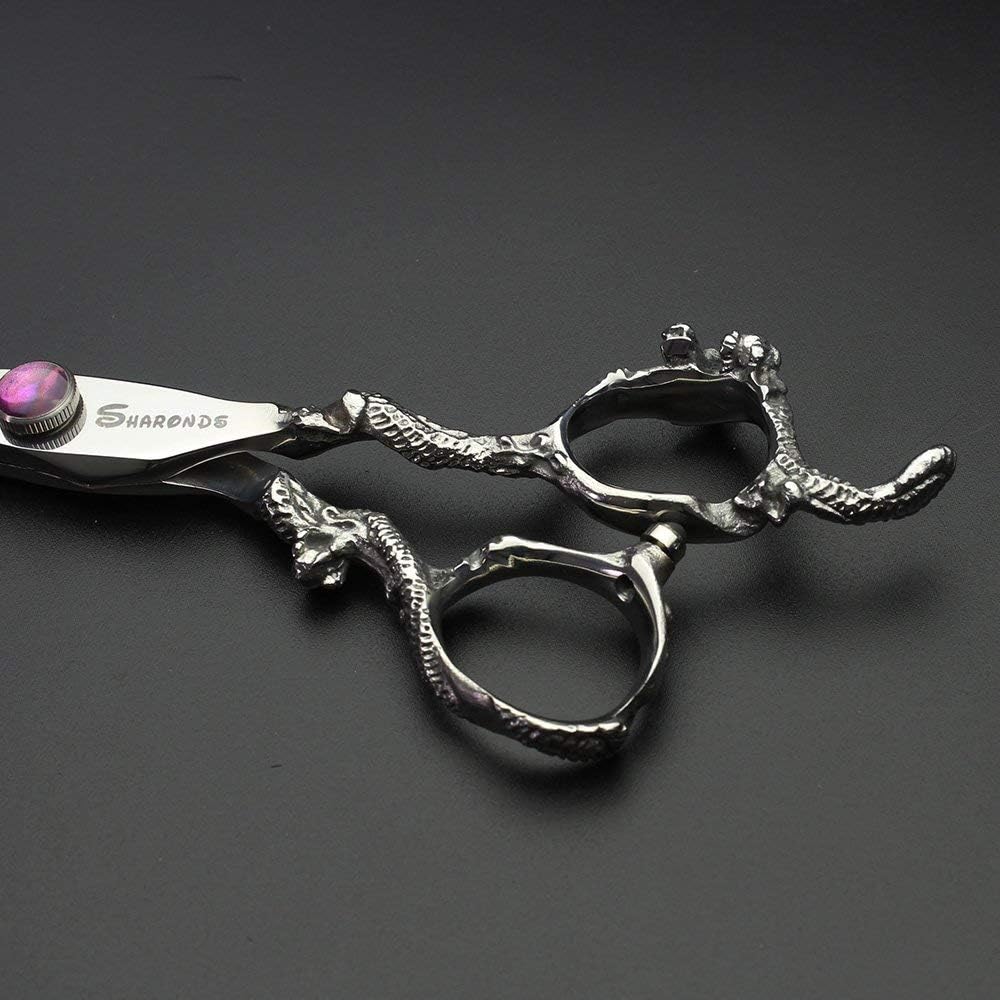 7" 7.5" 8"9" Professional Hairdressing Scissors Barber Salon Hair Cutting Dragon Shears (Large). (7 inch—A)