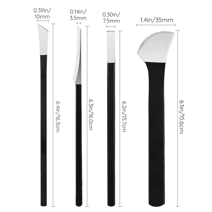 Pedicure Knife Set, Segbeauty 4 Pack Ingrown Toenail Knife, Correction Nippers Clipper Remover with Carrying Bag, High Manganese Steel Nail Care Foot Repair Cutter for Calluses Beauty Salon Home Usage