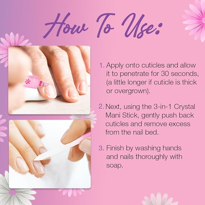 Flowery Pro Cuticle Kit, with Cuticle Butter and Pro Cuticle Remover, 2-piece Set, 1-pack