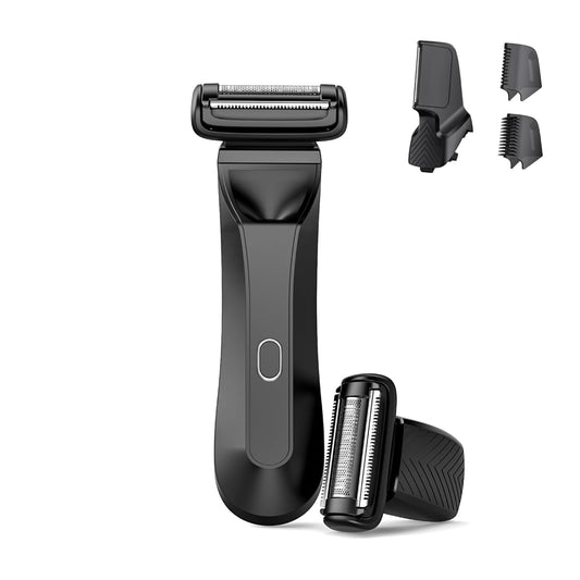 Trimmer Replacement Blade Head for Manscaped 2Pack Replacement Foil Blade & V-Shaped Blade Lawn Mower 4.0, 3.0, 3.0 Plus, 2.0 Ultra Hair Trimmer, Replacement Clipper Blade Head for Body Hair Grooming