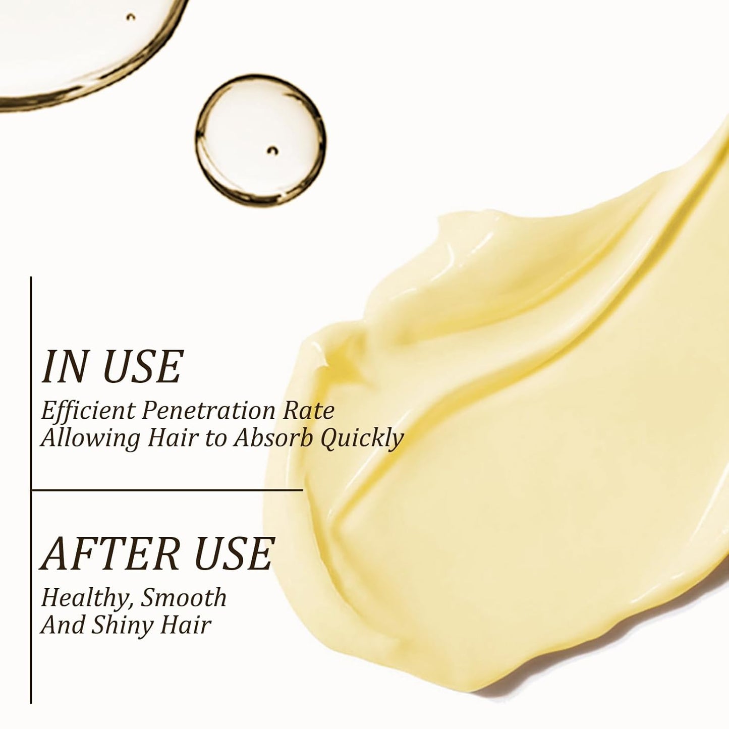 Tgideas Hydrating Collagen Hair Mask for Dry Damaged Hair-Deep Repair Conditioning Treatment Hair Smooth Masque for All Hair Types 8.45 Oz