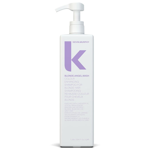 KEVIN.MURPHY BLONDE.ANGEL.WASH - Blonde Shampoo - Purple Shampoo for Blonde & Grey Hair - Colour Enhancement Hair Care - Colour Safe - Paraben & Sulphate Free - 1000 mL / 33.8 fl oz