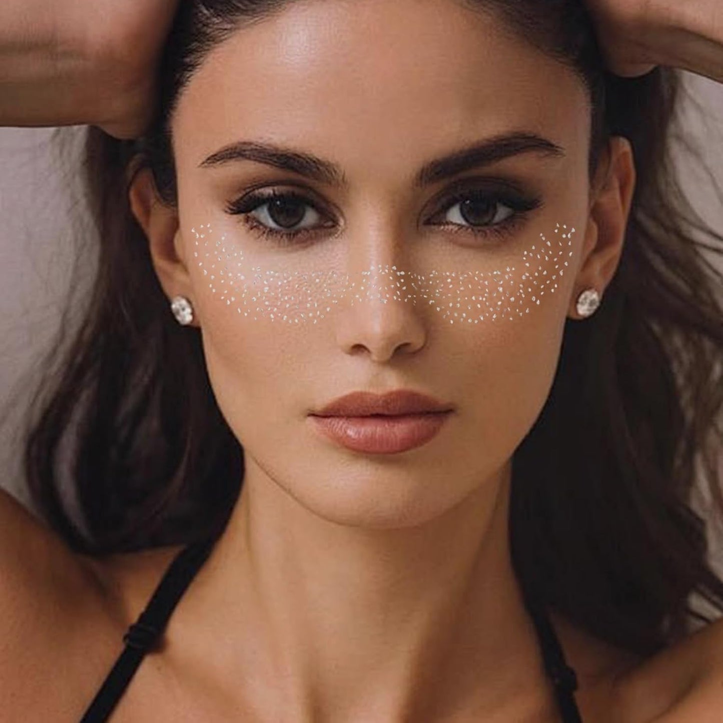 Face Makeup Patches, 12 Sheet Glitter Freckles Face Tattoo,Waterproof Faux Freckles,Temporary Face Freckles For Women & Girl