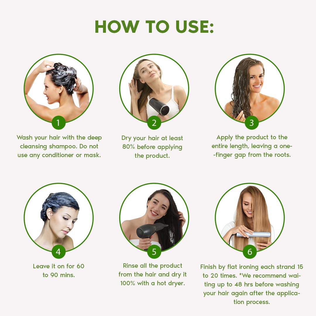 I Belli Capelli Ravenna Hair Straightening Kit – Organic Hair B-tox & Aloe Vera Mask – Anti-Frizz, Intense Hydration & Shine – Formaldehyde-Free B-otox Hair Treament For All Hair Types (2-Pack)