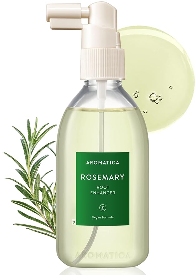 AROMATICA Root Enhancer Rosemary oil for hair growth – Flaky & Itchy & Dry Scalp Treatment – Hair Oil for Scalp Exfoliator & Detox – Free from Sulfate, Silicone, and Paraben (3.38oz)