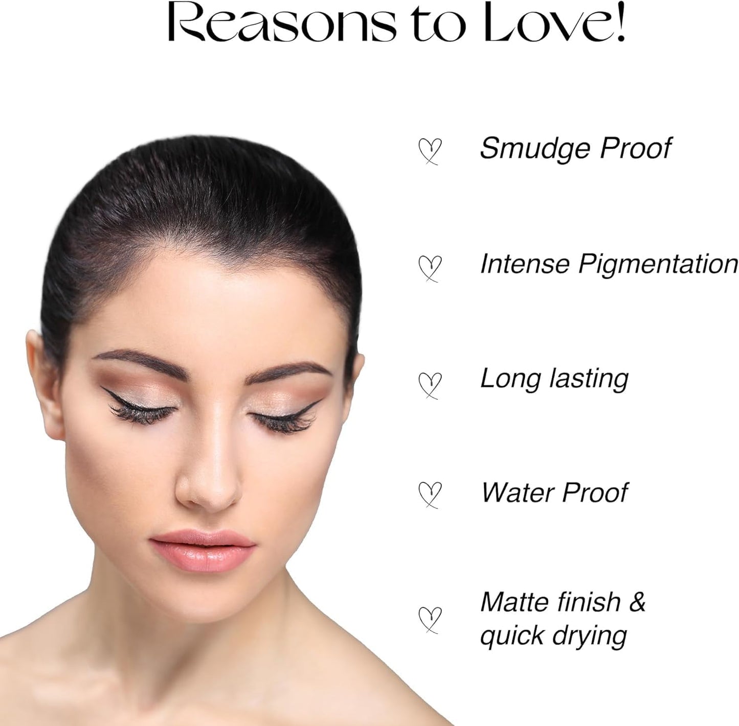 Nourish Mantra's All-Day Liquid Eyeliner 3ml | Formulated with Argan Oil, Vitamin E & Glycerine | Intense Pigmentation | Smudge Proof | Waterproof | Long Lasting | Matte Finish | Black Color