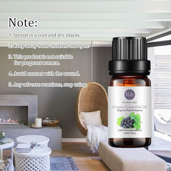 Blueberry Essential Oil 100% Pure Oganic Plant Natrual Flower Essential Oil for Diffuser Message Skin Care - 10ML