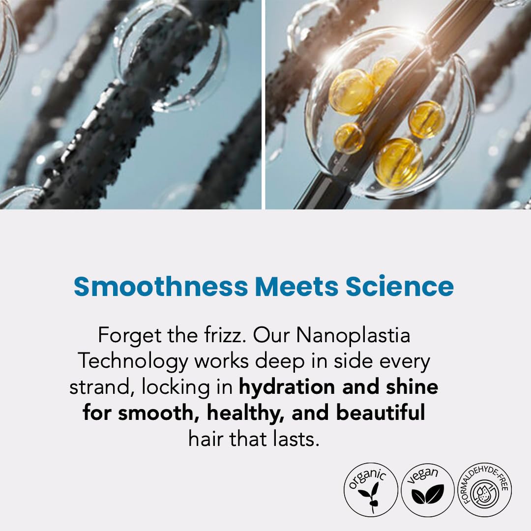 I Belli Capelli Torrano Keratin Hair Treatment Straightening in 1 Step, Formaldehyde Free-Nanoplastia Para Alisar Cabello 16.9Fl.oz (500ml) + Deep Cleansing Shampoo 10.1 fl.oz (300ml)