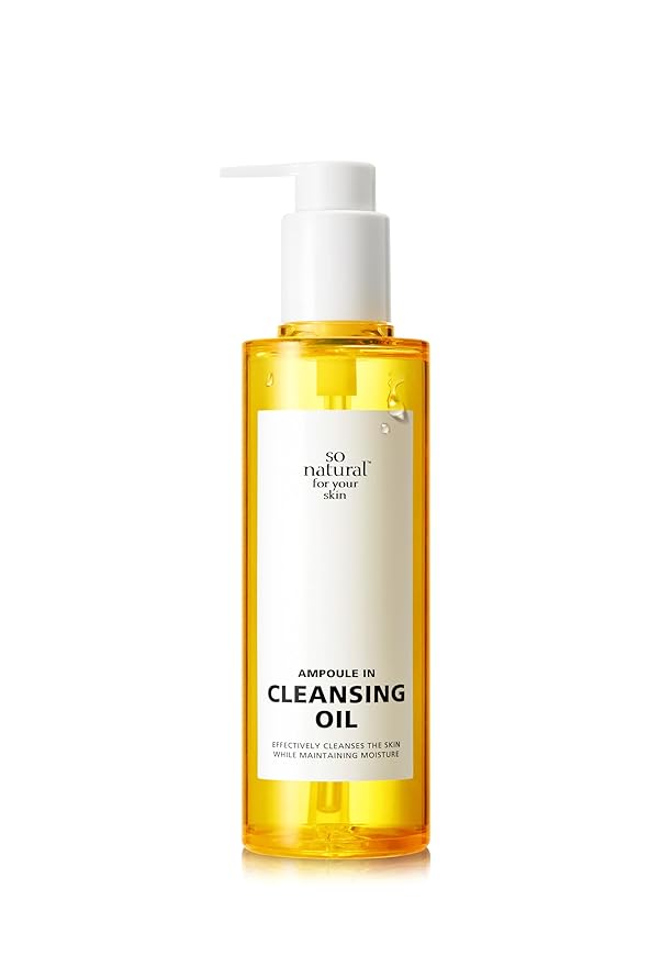 [So'natural Powder4room] Ampoule In Cleansing Oil 6.76 fl.oz (200ml) | A Non-drying Vegan Cleansing Oil | Korean Cleansing Oil | Korean Oil Cleanser | Deep Cleansing Oil | Pore Cleasing Oil