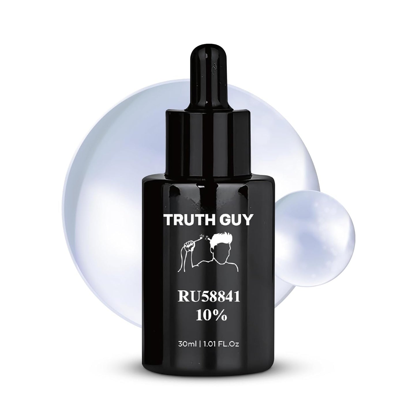 Truth Guy RU58841 10% Hair Serum for Men – Powerful DHT Blocker with Maximum Strength – Targets Male Pattern Thinning and Receding Hairline – Promotes Fuller, Healthier-Looking, Stronger Hair – 30 ml