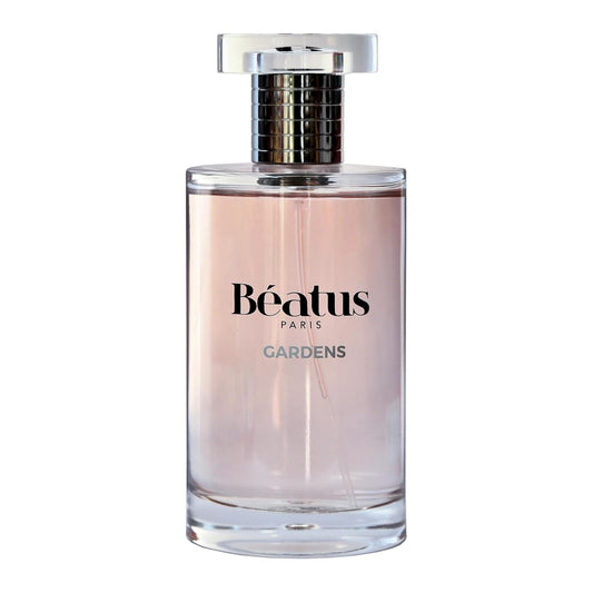 Beatus Paris Gardens - Luxury Perfume for Women - Eau de Parfum - Long-Lasting Fragrance with Notes of Spicy Rose, Jasmine, Sandalwood & Patchouli Scent - All Day Wear - Travel Size EDP Spray - 3.4 oz