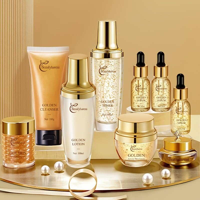 Snail Mucin Facial Skincare Kit for Women, Suitable for All Skin Types - Deep Moisturizing & Nourishing with Collagen, Ideal Christmas Gift - Anti-aging Skin Care Set