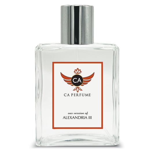 CA Perfume Impression of Alexandria III for Women and Men Eau De Parfum Amber Floral Scent Long Lasting Unisex Fragrance Signature Scent for Day and Night Wear 3.4 Fl Oz 100ml