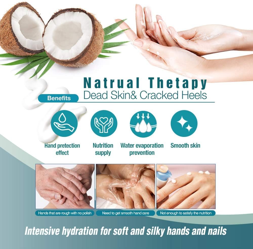 Epielle Intensive Repairing Hand Mask 6 Pairs, Deep Moisturizing Gloves for Dry, Cracked Hands, Self Care Gifts for Women, Spa Kit, Stocking Stuffers, Thanksgiving Essentials