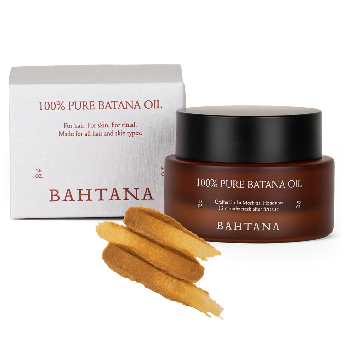100% Pure Batana Oil - Nourishing Hair & Skin Treatment for Growth, Strength & Moisture- Batana Oils for Soft, Shiny Hair & Glowing Skin- Oil for Daily Use- Restores Hairs & Skins Naturally