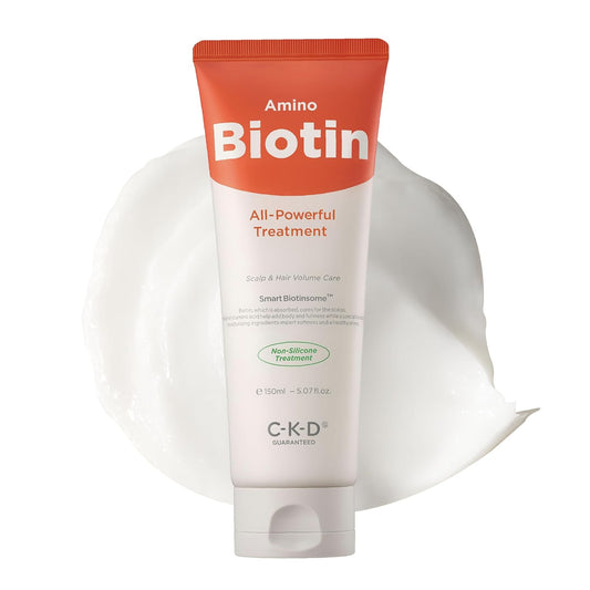 CKD Amino Biotin All powerful Treatment (5.07 fl.oz) - Deep Care Conditioner and Silicone-Free Treatment, Prevents Damaged Hair, Nourishihes Hair, Non-Silicone with Biotin, Amino Acids, and Keratin.