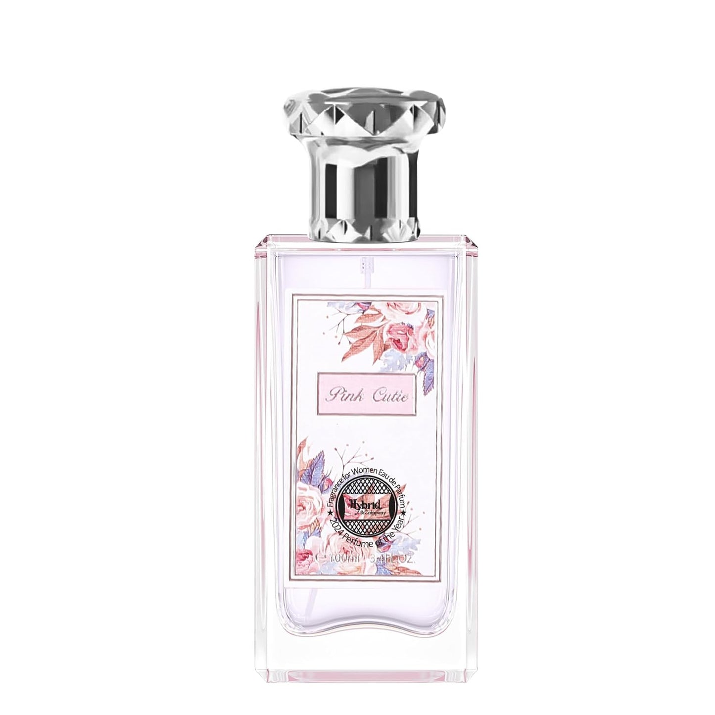 Hybrid & Company Women Pink Cutie Pour Femme Eau De Parfum Vaporisateur Natural Spray 3.4 Fl Oz