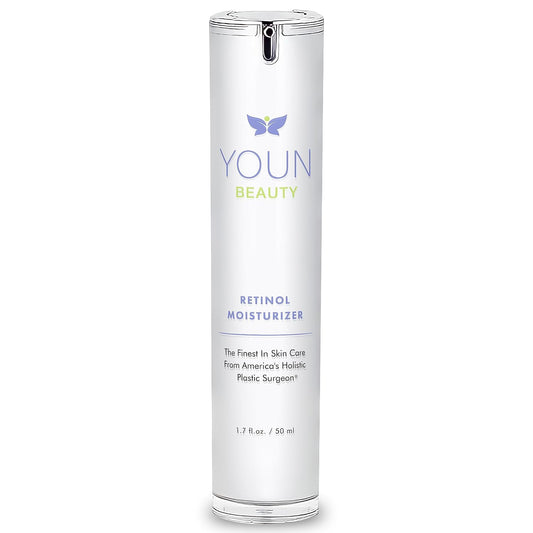 YOUN Beauty Retinol Night Cream Moisturizer for Face by Holistic Dr. Anthony Youn – Paraben-Free Face Moisturizer with Vitamin B5 & E, Hyaluronic Acid, and Green Tea for Skin Renewal, 50ml