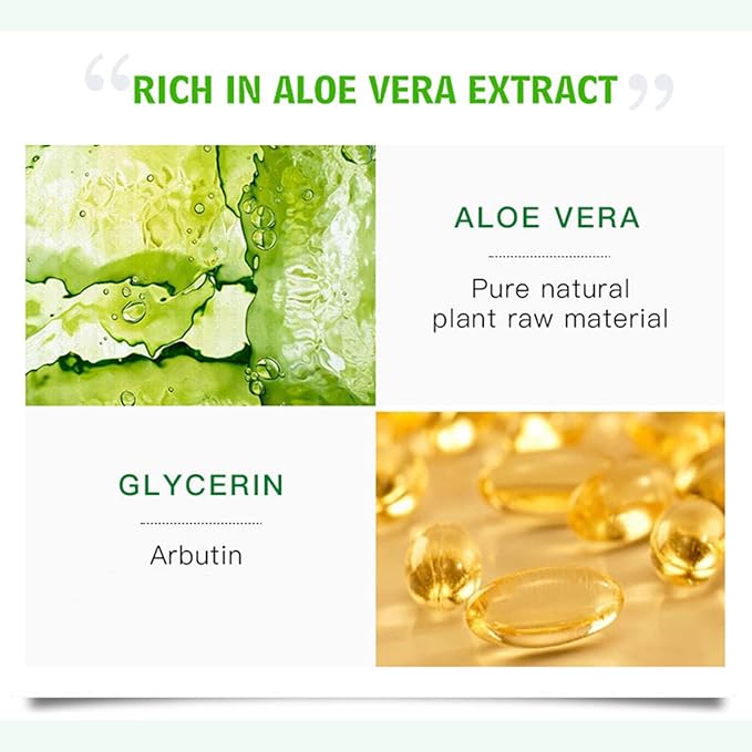 Aloe Vera Essence Face Serum Soothing Anti-Acne Anti-Allergy Anti-Oxidation Minimize Pores 30ml/1.01fl.oz