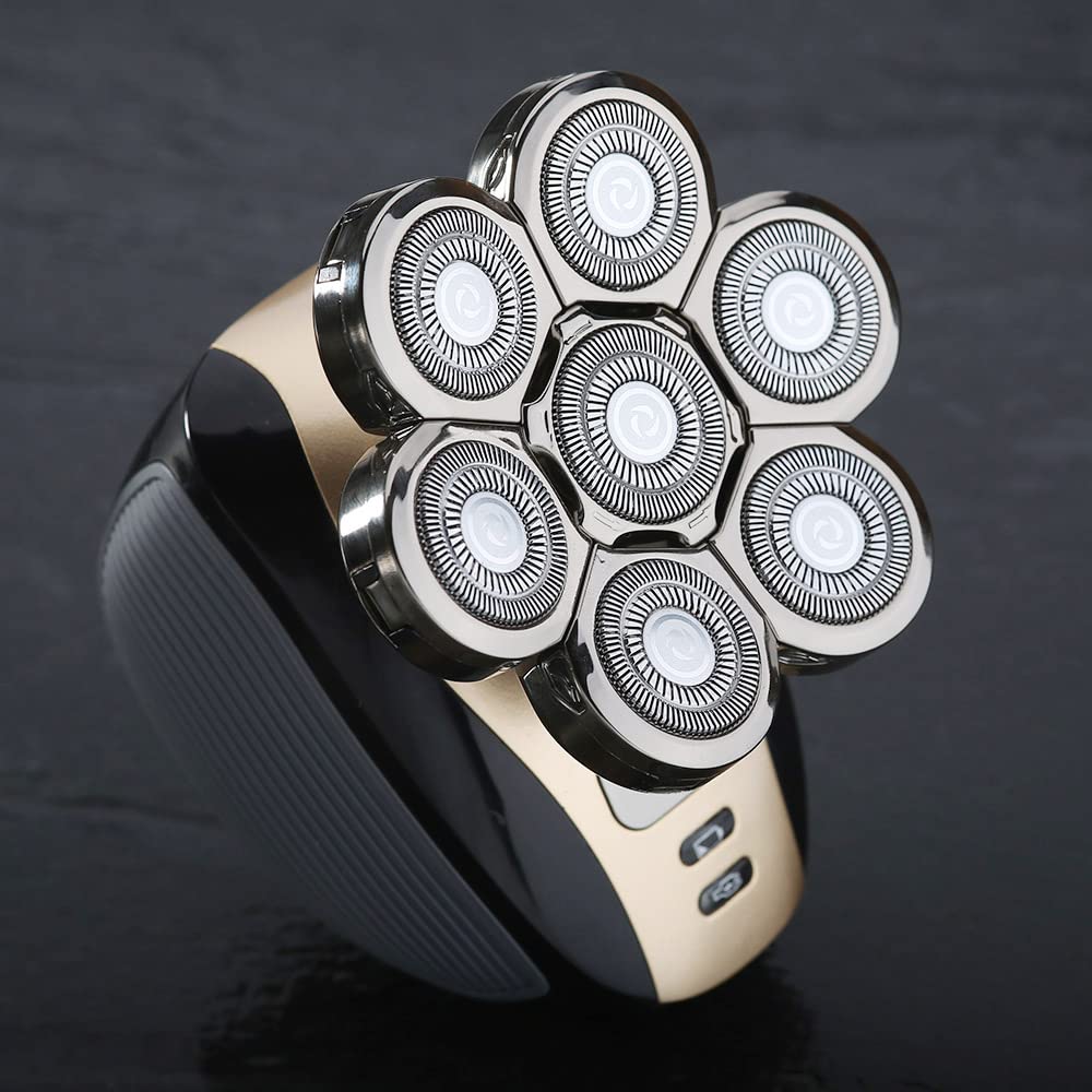 Universal 7 Blades Head Shaver Replacement Heads Compatible with Wyklaus SHPAVVER shaver Many Main Brands Electric Shaver Razor Bald Men Head Shaver Blades