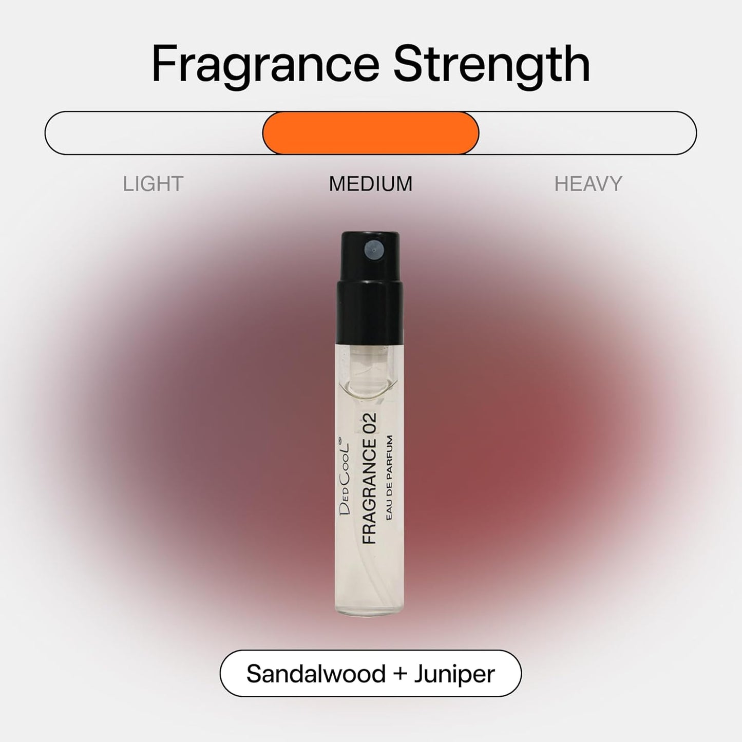 DedCool Eau de Parfum Sample | Fragrance 02 | Unisex Luxury Perfume with Juniper, Patchouli & Sandalwood | Long-Lasting Clean Fragrance | Vegan, Non-Toxic, Essential Oil-Based | 1.5 ml