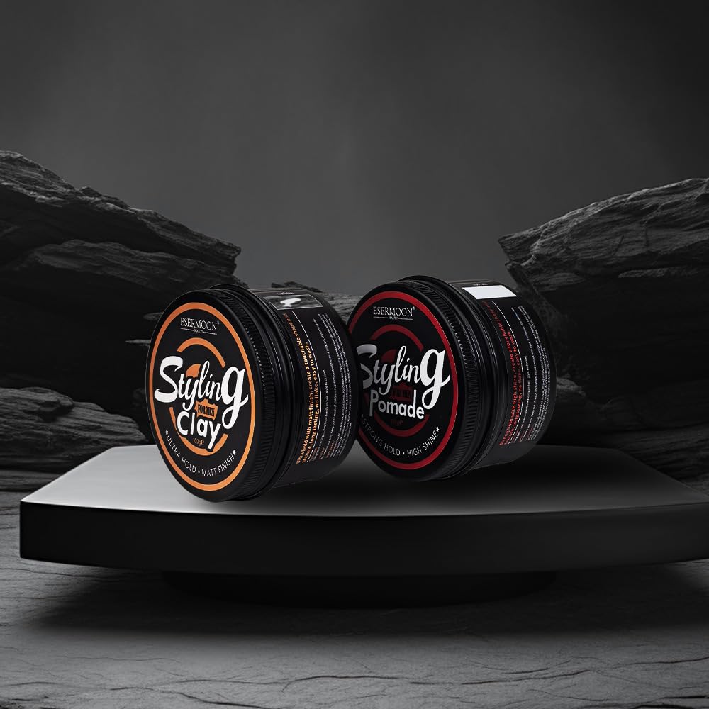 Ultra Hold Hair Clay for Men - Matte Hair Styling Clay for Men, Touchable Texture, Light Scent, No White Residue, Easy Wash, 3.53oz