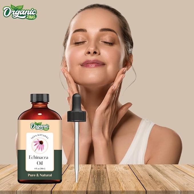 Echinacea (Echinacea angustifolia) Oil | Pure & Natural Carrier Oil for Skincare and Hair Care - 118ml/3.99fl oz