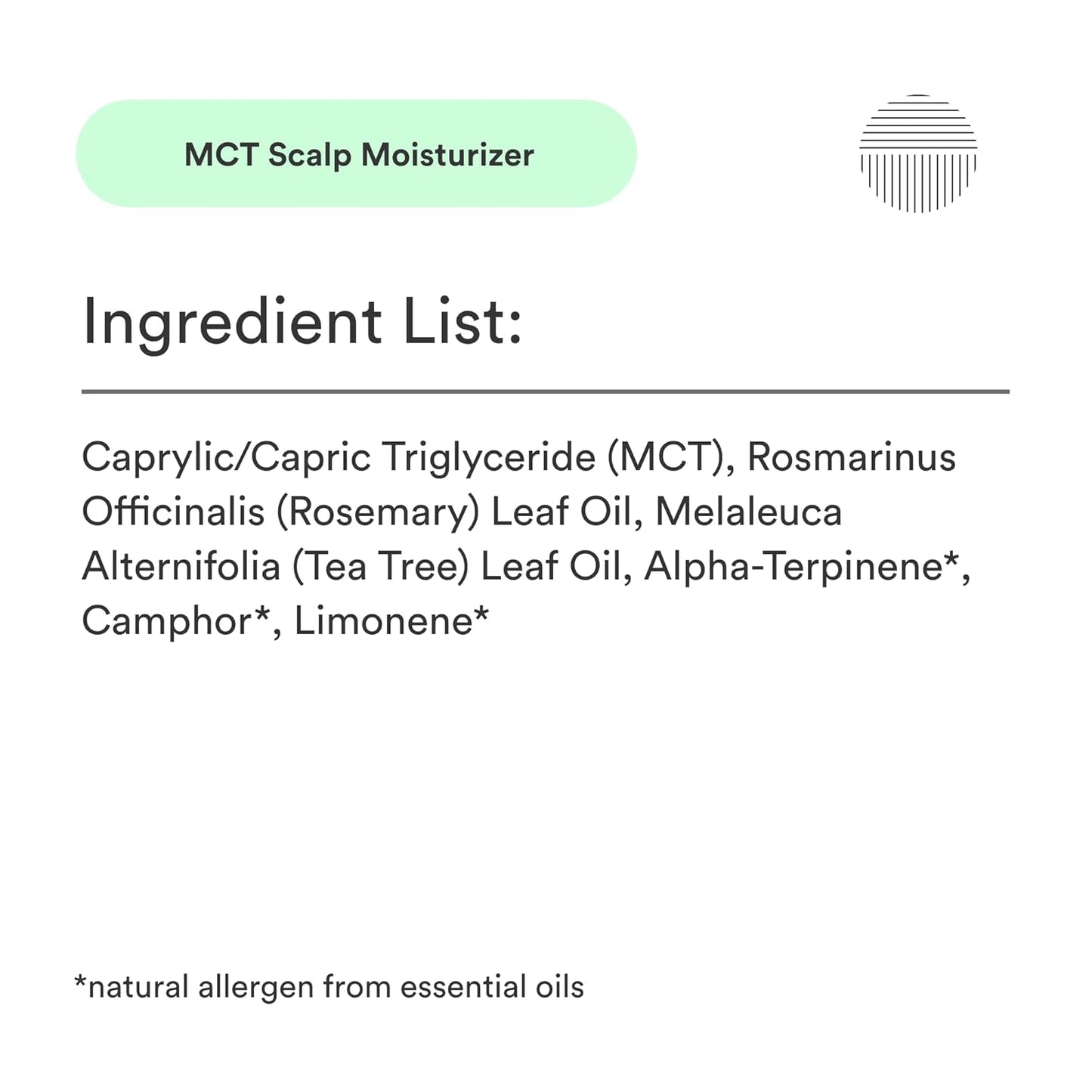 Dermazen Malassezia-Safe MCT Scalp Moisturizer for Men & Women - Natural Treatment for Dry, Flaky Scalp | Tea Tree & Rosemary Essential Oils for Hydration, Itch Relief & Hair Growth Support - 4oz