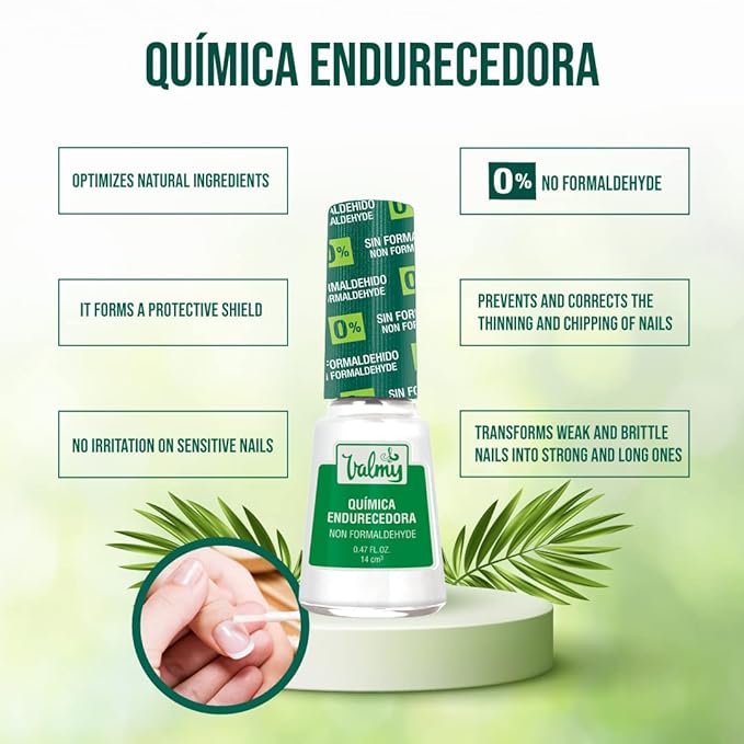 Nail Hardener & Nail Strengthener for Thin Nails and Growth - Nail Growth Treatment, Protection & Nail Repair for Damaged Nails - Formaldehyde-Free Base Coat Nail Polish, 0.47 Fl oz