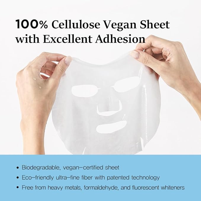 Nightingale Ecto-hyaluronic Soothing Mask, Hyaluronic Acid, Betula Alba Juice, Ectoin, Korean Hydrating Facial Mask, Alcohol Free, Korean Skin Care