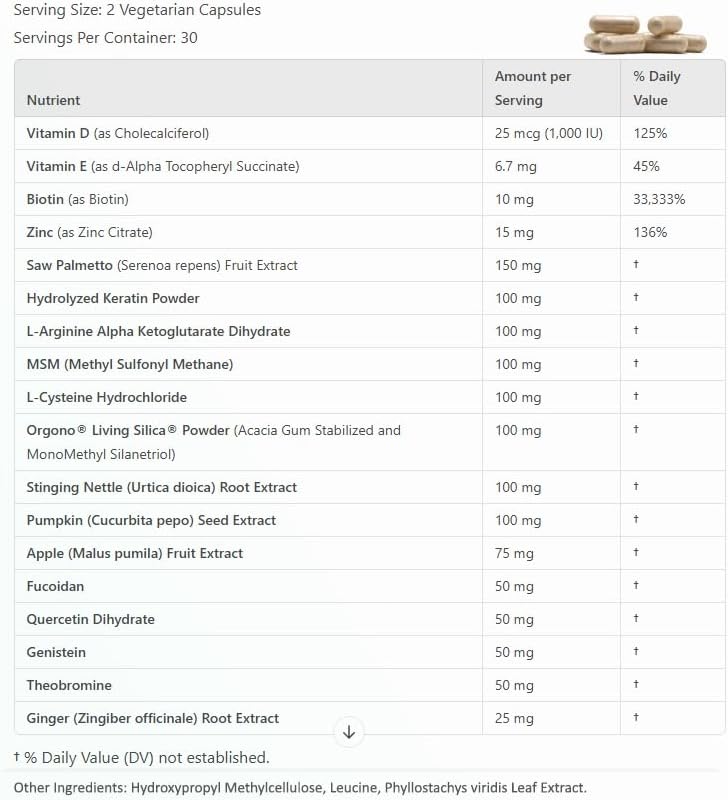 Tricomax 120 Tablets Hair Growth Supplement