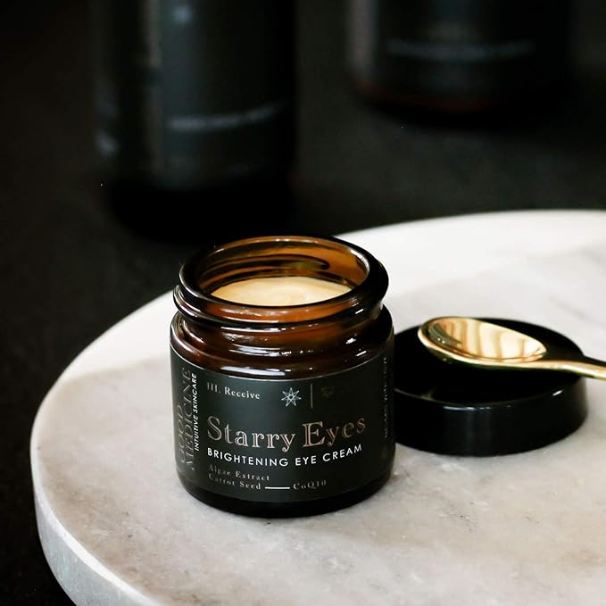 Starry Eyes Brightening Cream - Hydrating Cream for Dark Circles and Puffy Eyes - Anti-Aging COQ10 for Fine Lines and Wrinkles - Skincare for Women and Men (1 oz)