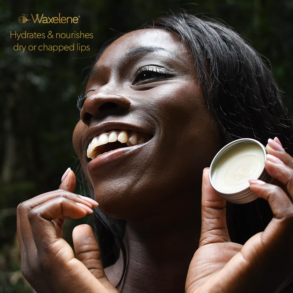 Waxelene Original Aerated Lip Balm Tin 4pc, Best Lip Balm Ever Organic Multipurpose Ointment Baby Eczema Dry Sensitive Skin Body Hand Face Moisturizer